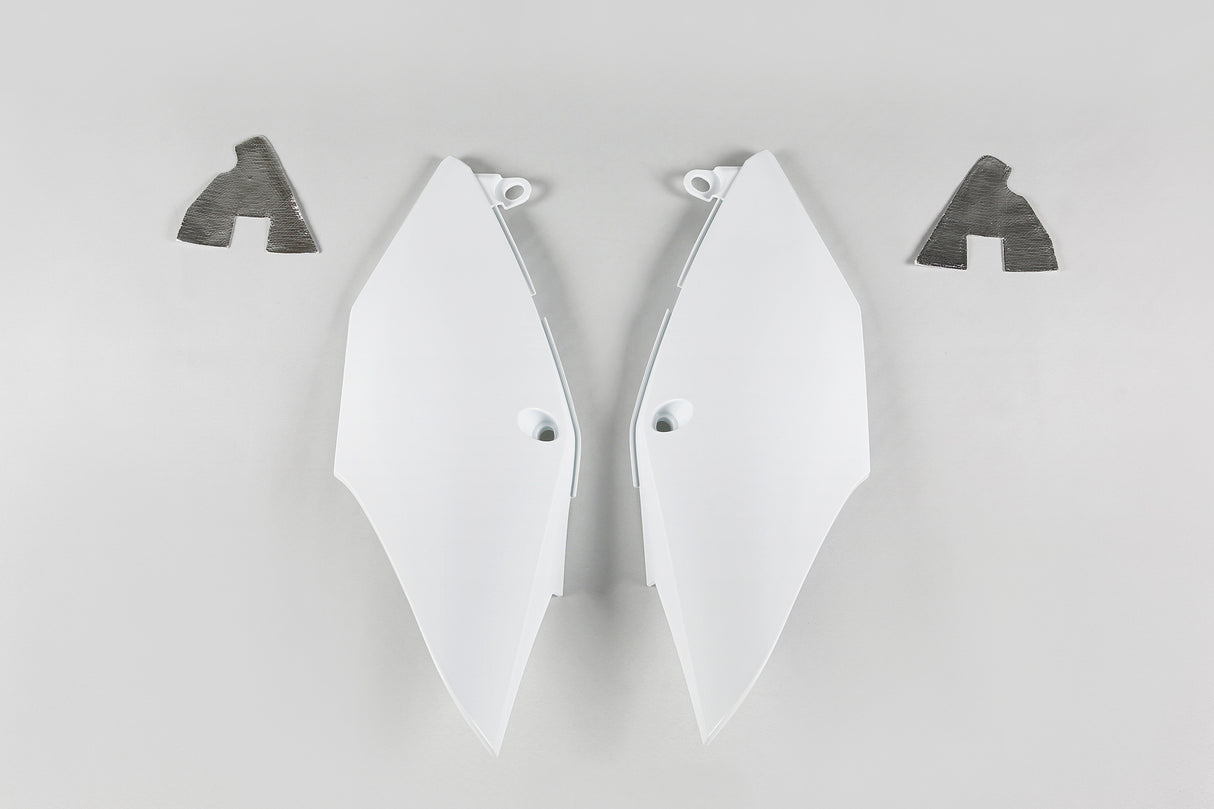 UFO Side Panels White for Honda CRF250R 18-21/CRF250RX 19-21/CRF450R/CR450RX 17-20