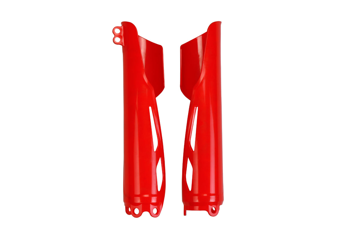 UFO Fork Slider Protectors Red for Honda CRF250R/CRF250RX/CRF450R/CRF450RX 19-23