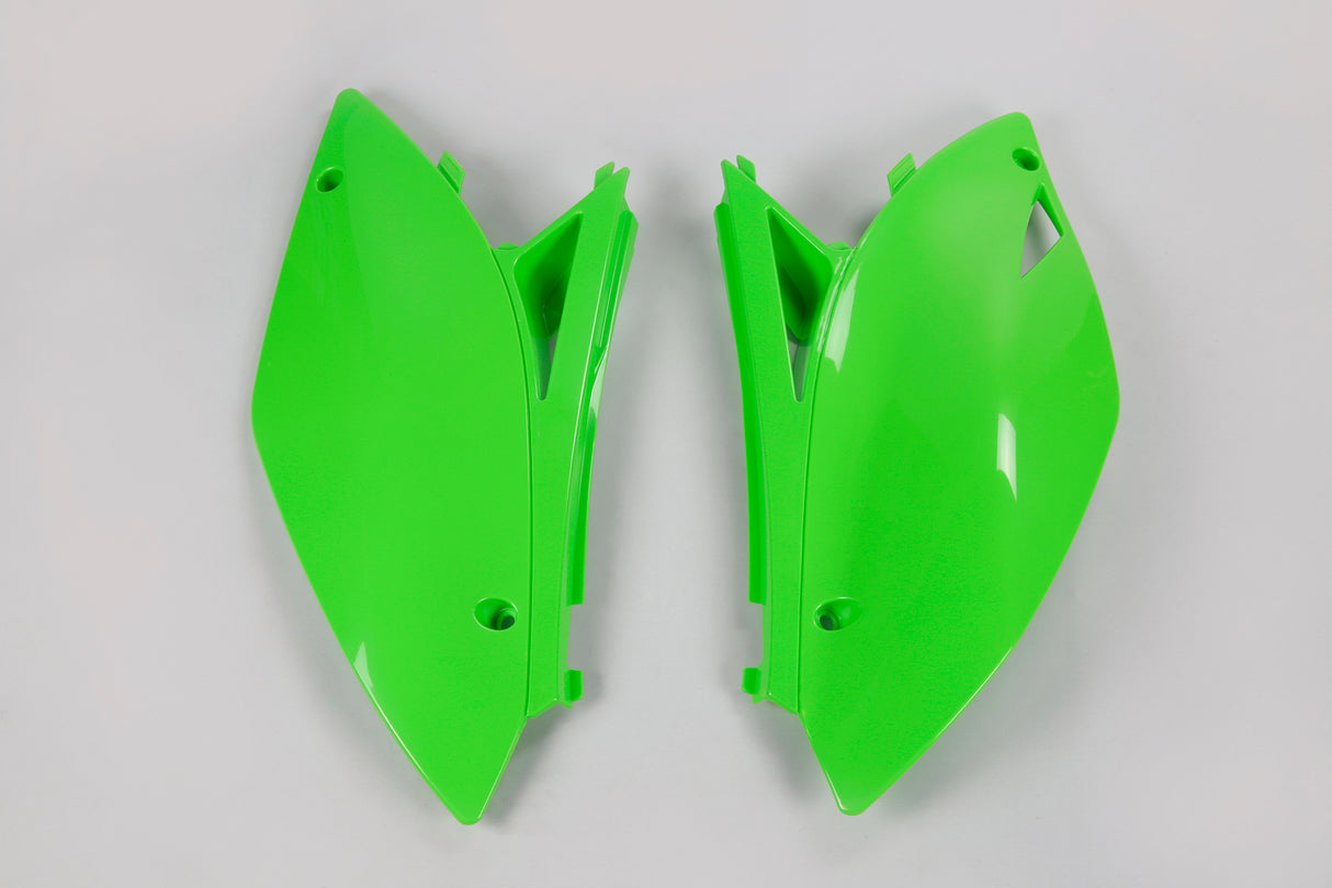 UFO Side Panels Green for Kawasaki KX250F 09-12/KX450F 09-11