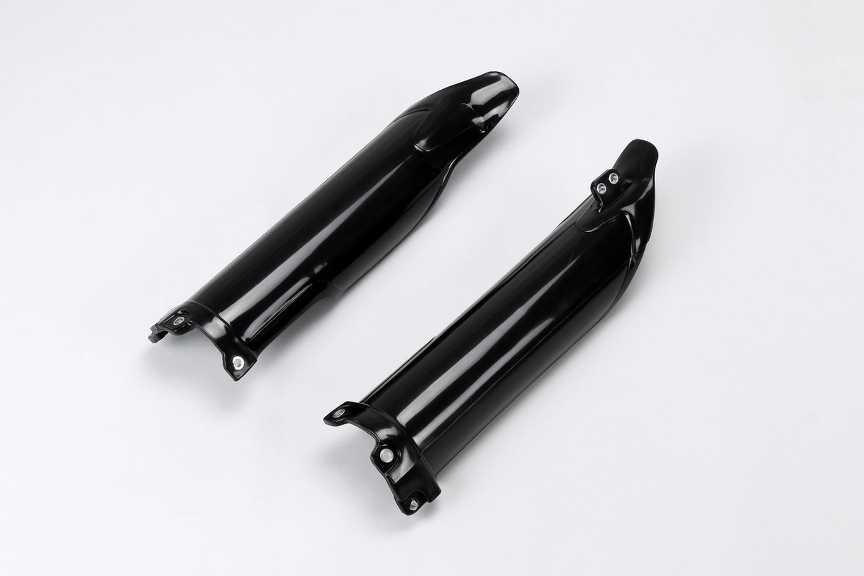 UFO Fork Slider Protectors Black for Kawasaki KX250F/KX450F 09-23