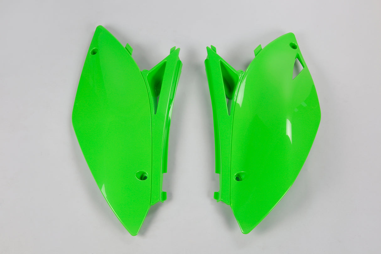 UFO Side Panels Green for Kawasaki KX250F 09-12