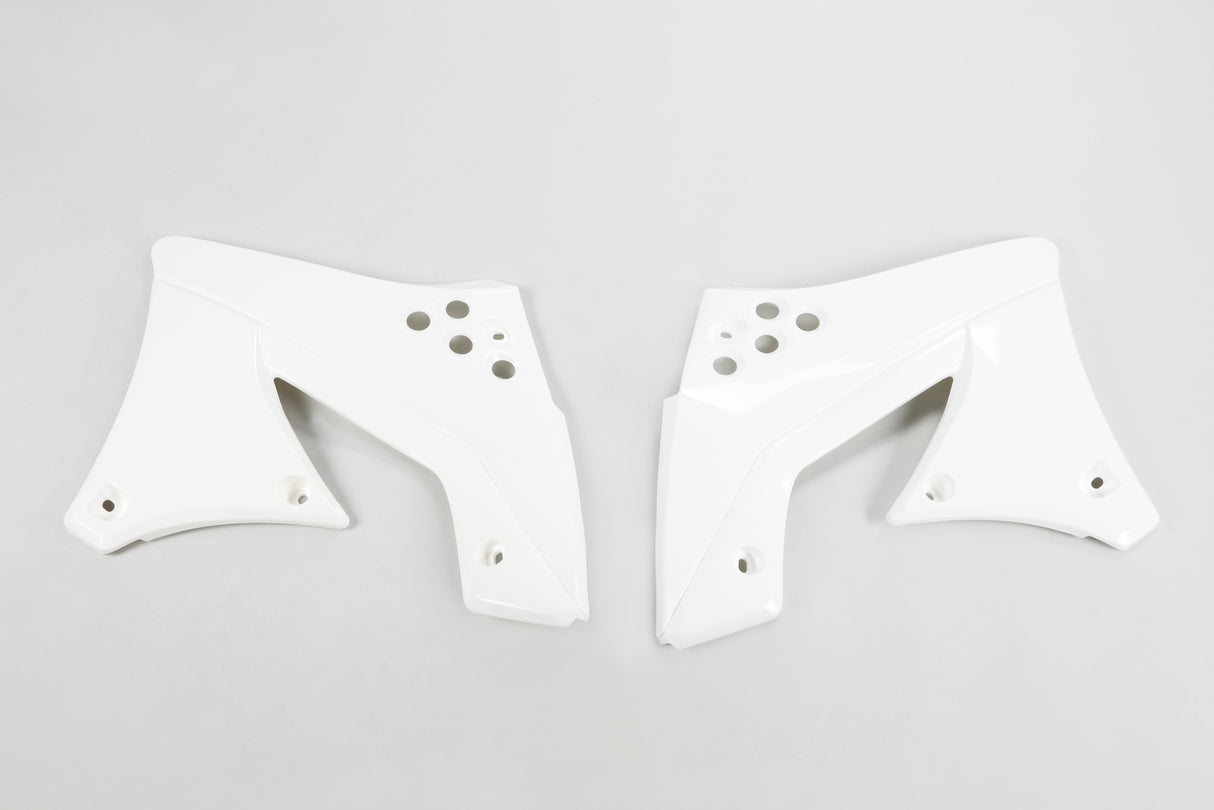 UFO Radiator Shrouds White for Kawasaki KX250F 09-11