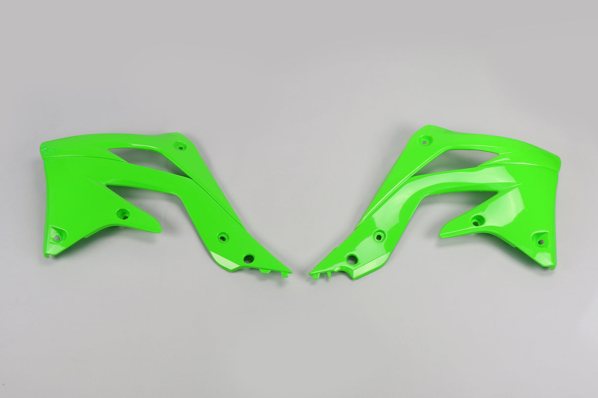 UFO Radiator Shrouds Green for Kawasaki KX450F 12-15