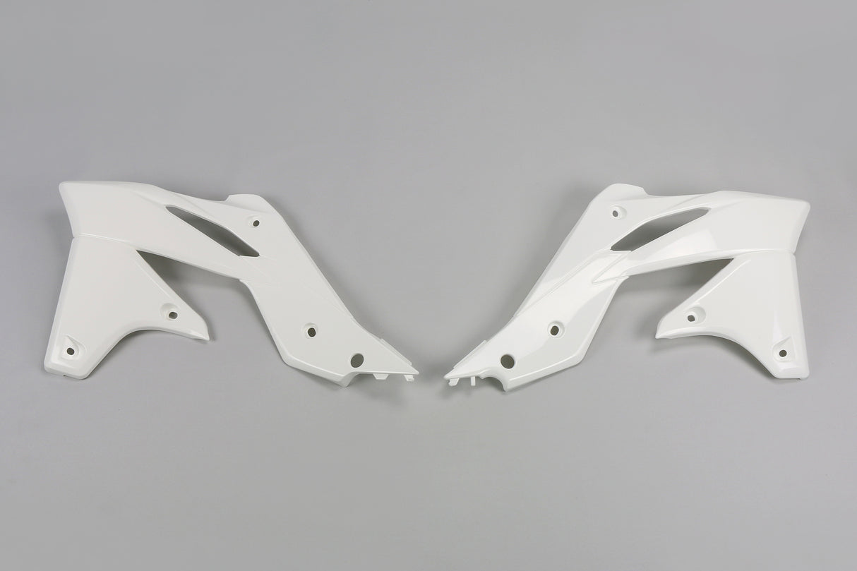 UFO Radiator Shrouds White for Kawasaki KX250F 13-16