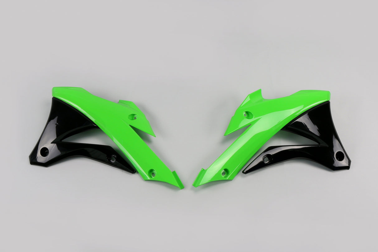 UFO Radiator Shrouds OEM Colours for Kawasaki KX85 14-21