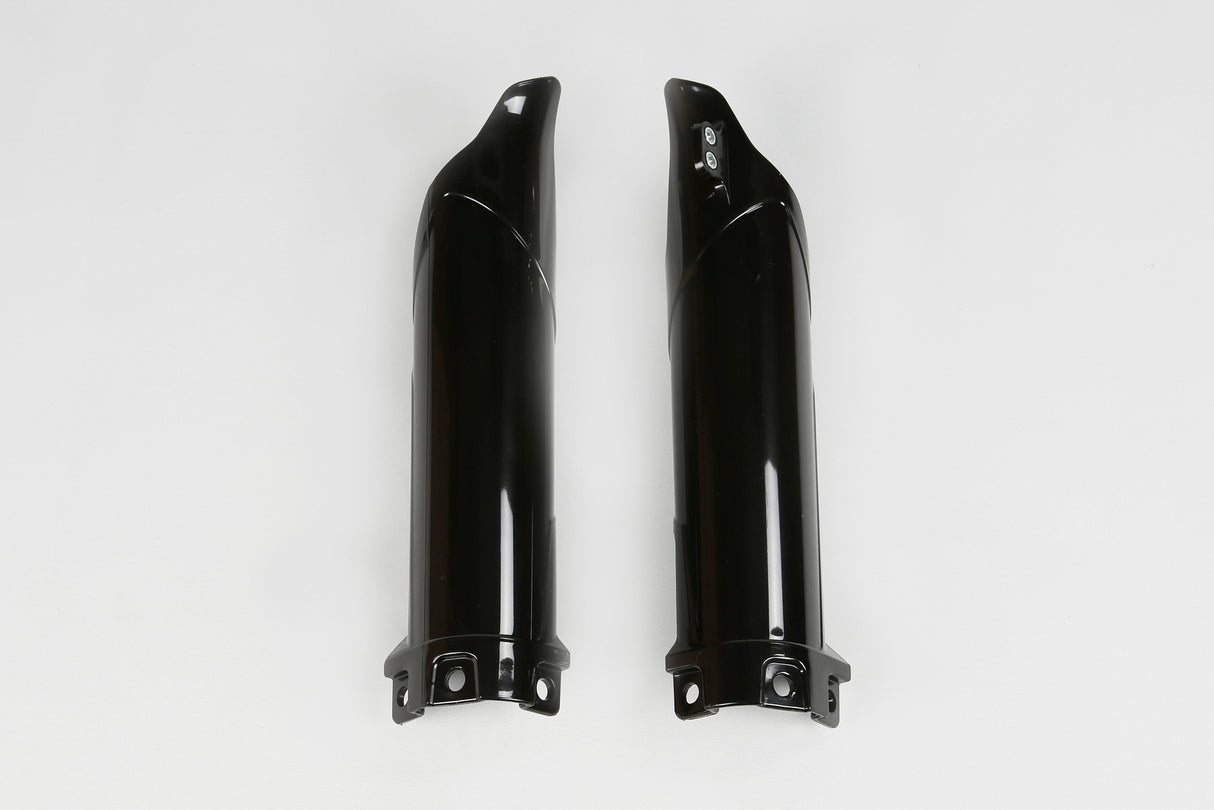 UFO Fork Slider Protectors Black for Kawasaki KX85 14-23