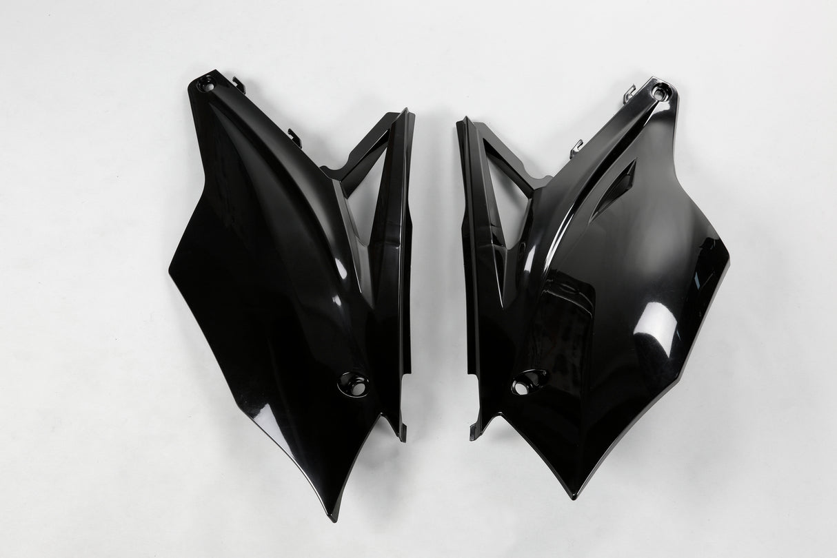 UFO Side Panels Black for Kawasaki KX250F 17-20/KX450F 16-18