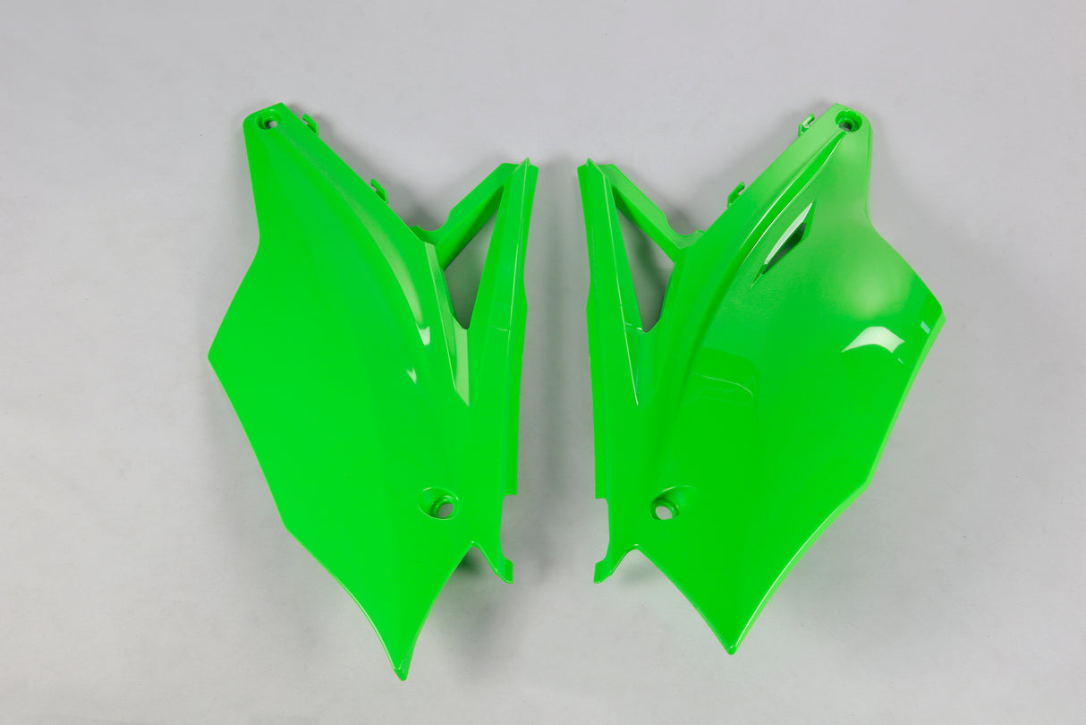 UFO Side Panels Green for Kawasaki KX250F 17-20/KX450F 16-18