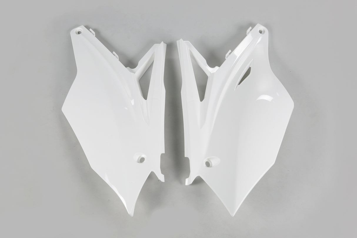 UFO Side Panels White for Kawasaki KX250F 17-20/KX450F 16-18