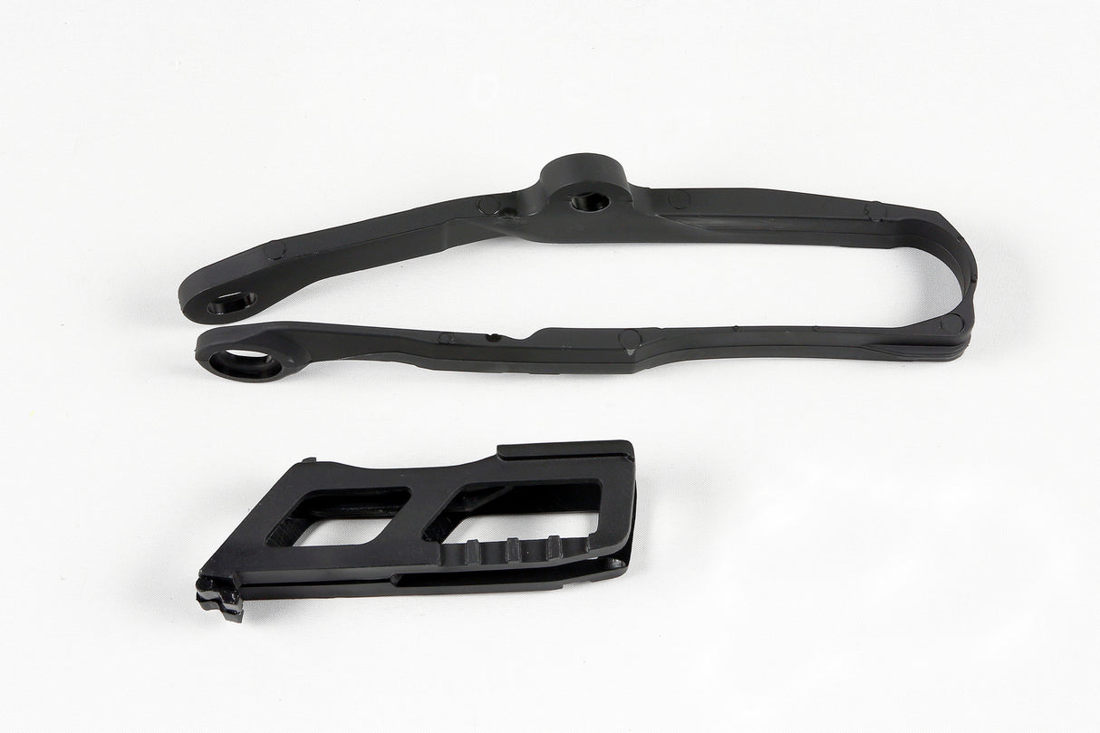 UFO Chain Guide & Swingarm Chain Slider Kit Black for Kawasaki KX250F 17-20/KX450F 16-18