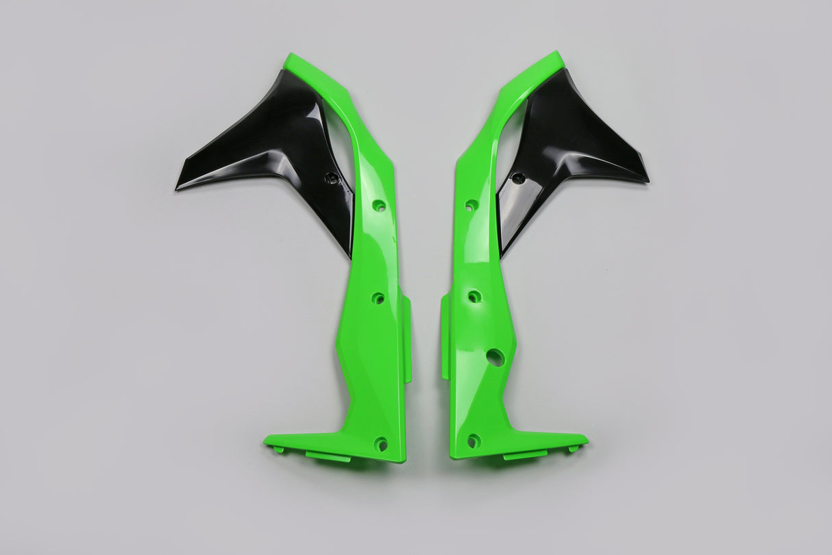 UFO Radiator Shrouds OEM Colours for Kawasaki KX250F 17-20