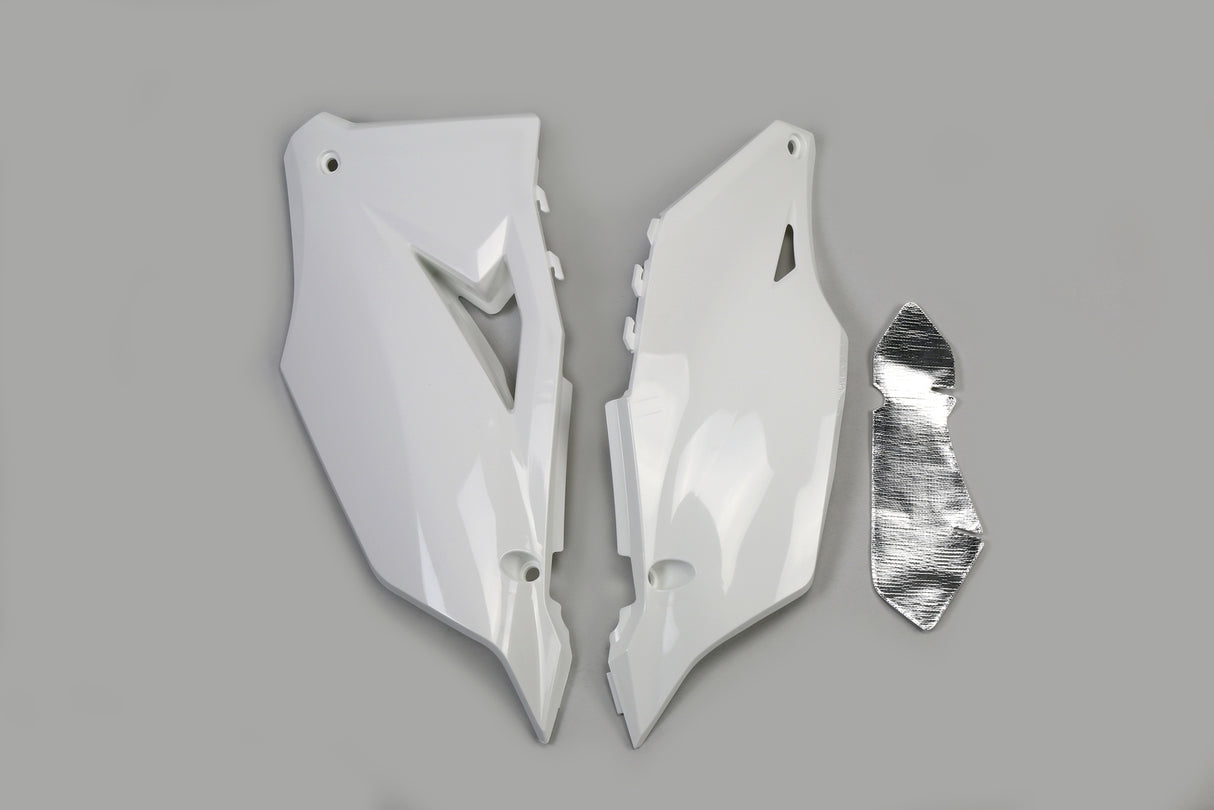 UFO Side Panels White for Kawasaki KX250F 21-23/KX450F 19-23