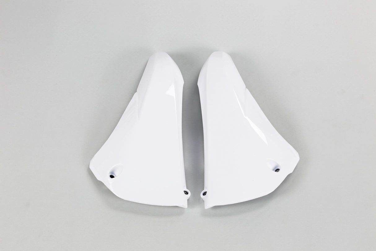 UFO Upper Radiator Shrouds White for Yamaha YZ450F 10-13