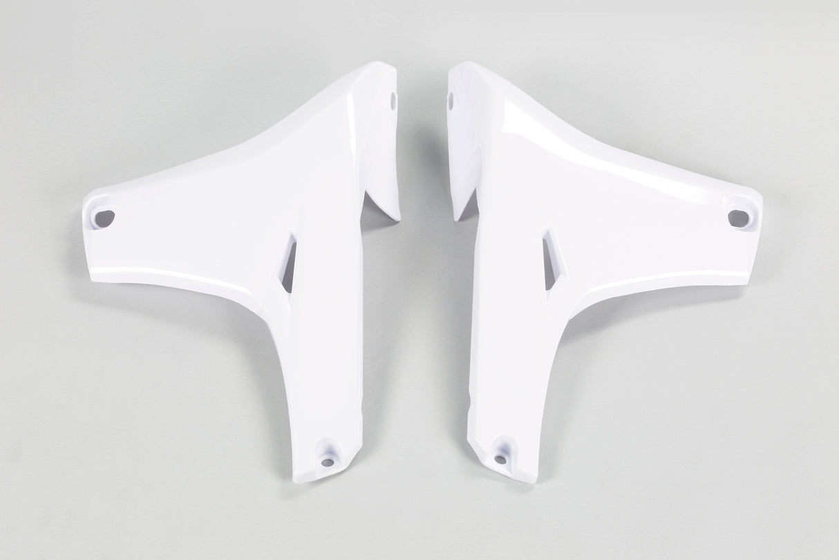 UFO Lower Radiator Shrouds White for Yamaha YZ450F 10-13