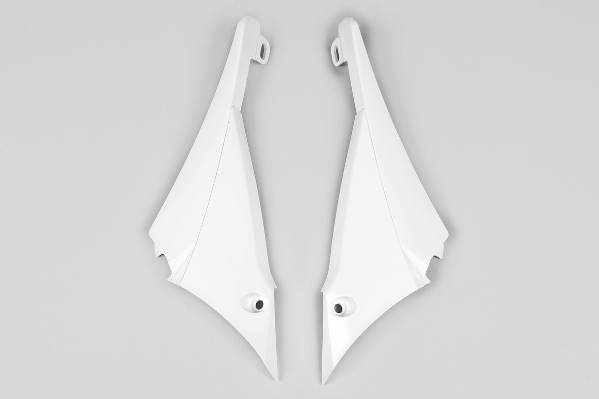 UFO Radiator Shroud Connectors White for Yamaha YZ450F 11-13