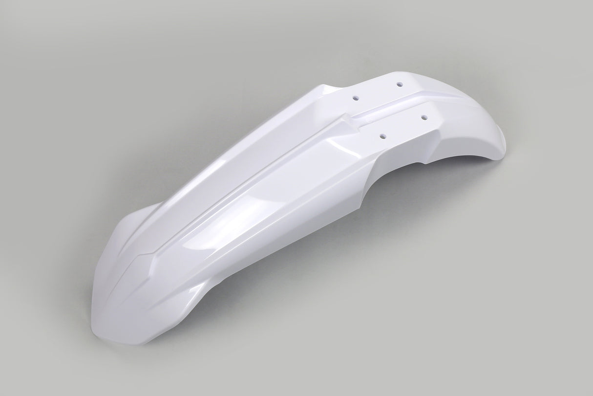 UFO Front Fender White for Yamaha YZ125/YZ250 22-23/YZ250F/WR450F 19-23/YZ450F 18-22/WR250F 20-23