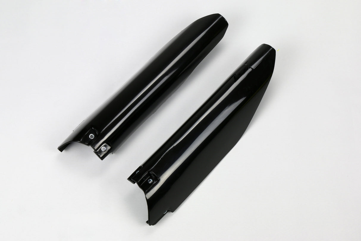 UFO Fork Slider Protectors Black for Suzuki RM125/RM250/RMZ250/RMZ450 07-20