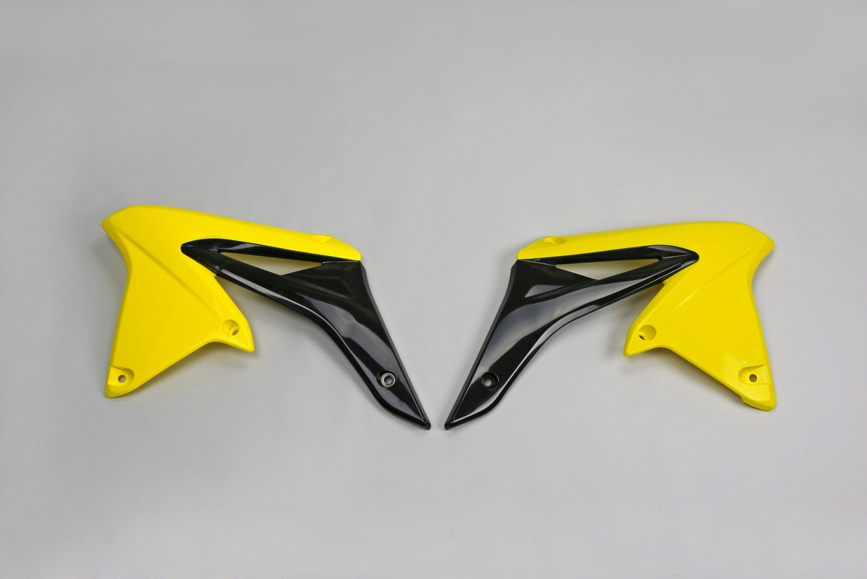 UFO Radiator Shrouds 2001-2018 Yellow for Suzuki RMZ250 10-18