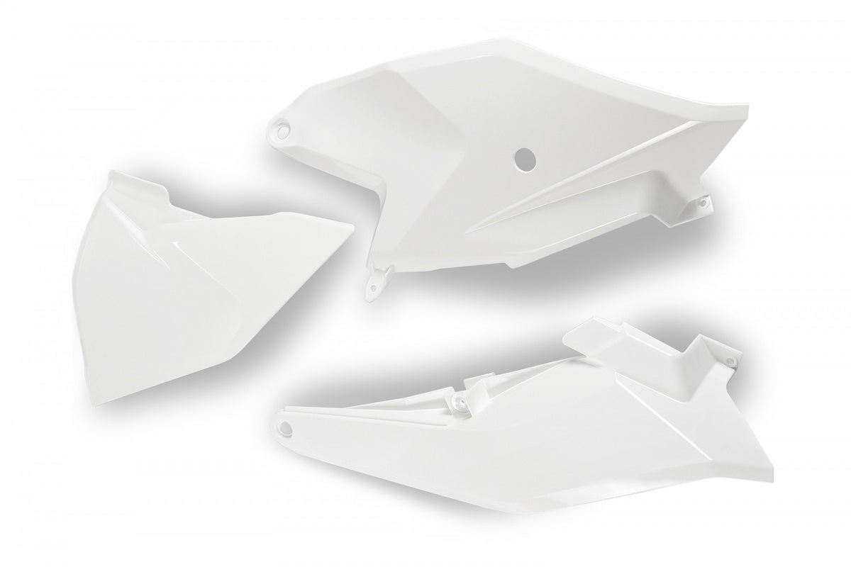 UFO One-Piece Side Panels & Left Airbox Cover White for Gas Gas MC85 21-23