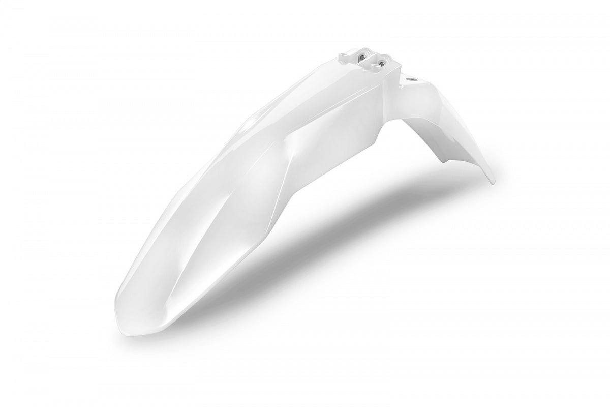 UFO Front Fender White for Gas Gas MC 125/MC-F/EC/EC-F/EX-F 250/EC/EX 300/EC-F/EX-F 350/MC-F/EX-F 450 21-23/MC/EX 250/MC-F 350 2023