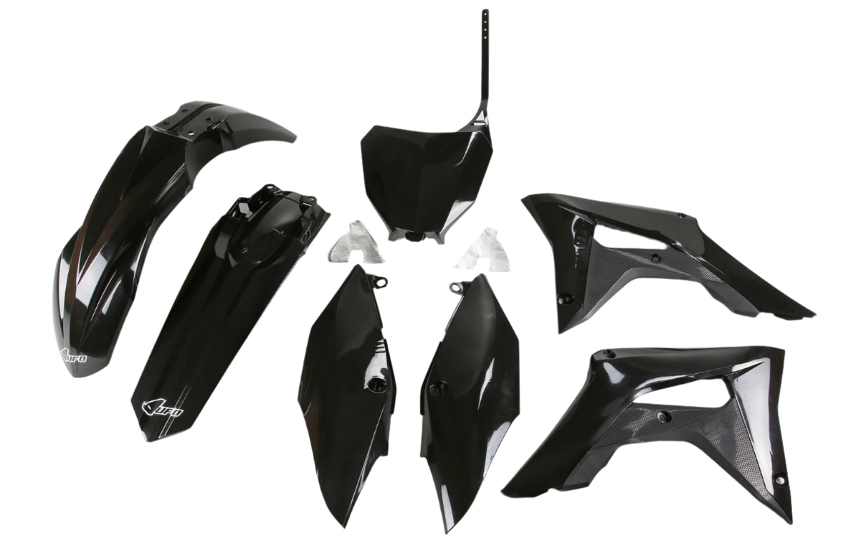 UFO Plastics Kit Black for Honda CRF250R 19-21/CFR450R 17-20