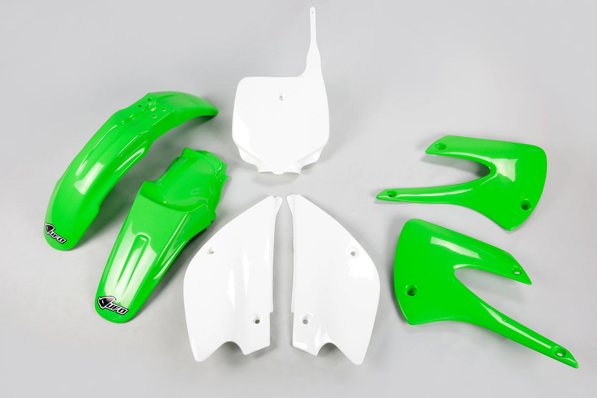 UFO Restyle Plastics Kit 2001-2009 & 2011-2012 OEM Colours for Kawasaki KX85 10-13