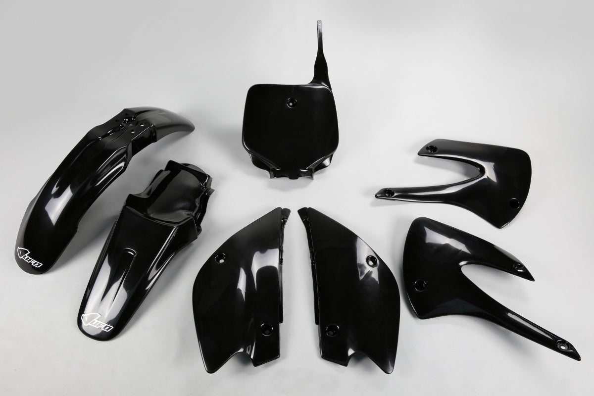 UFO Restyle Plastics Kit Black for Kawasaki KX85 01-13