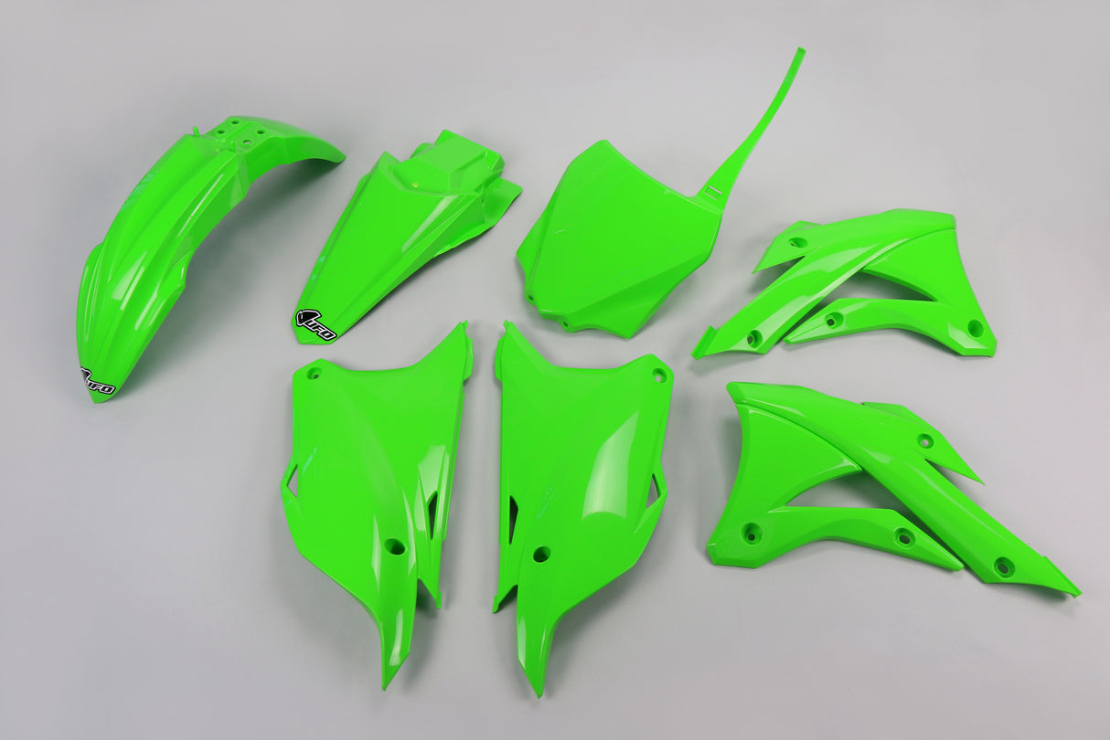 UFO Plastics Kit Green for Kawasaki KX85 14-21