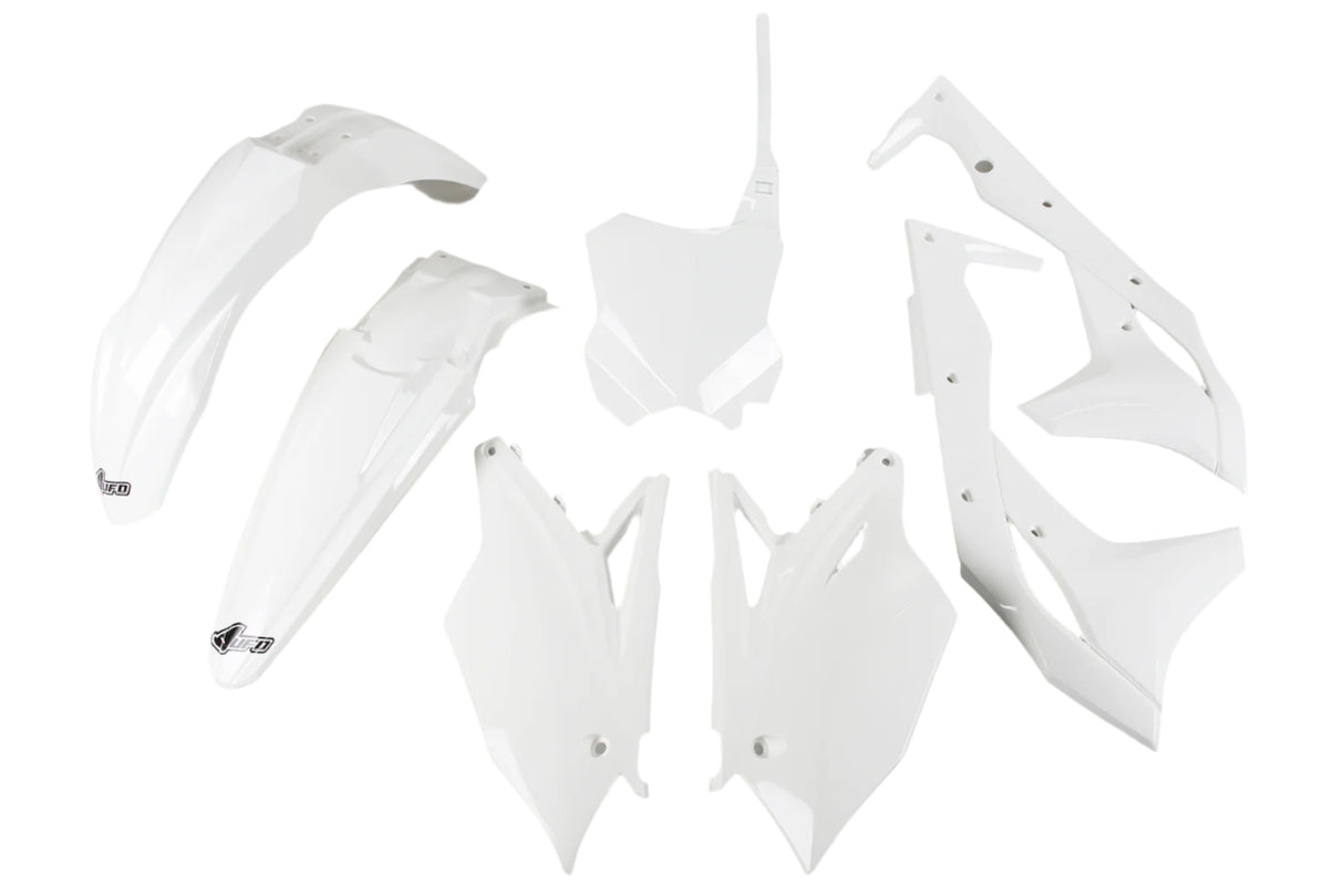 UFO Plastics Kit White for Kawasaki KX250F 18-20