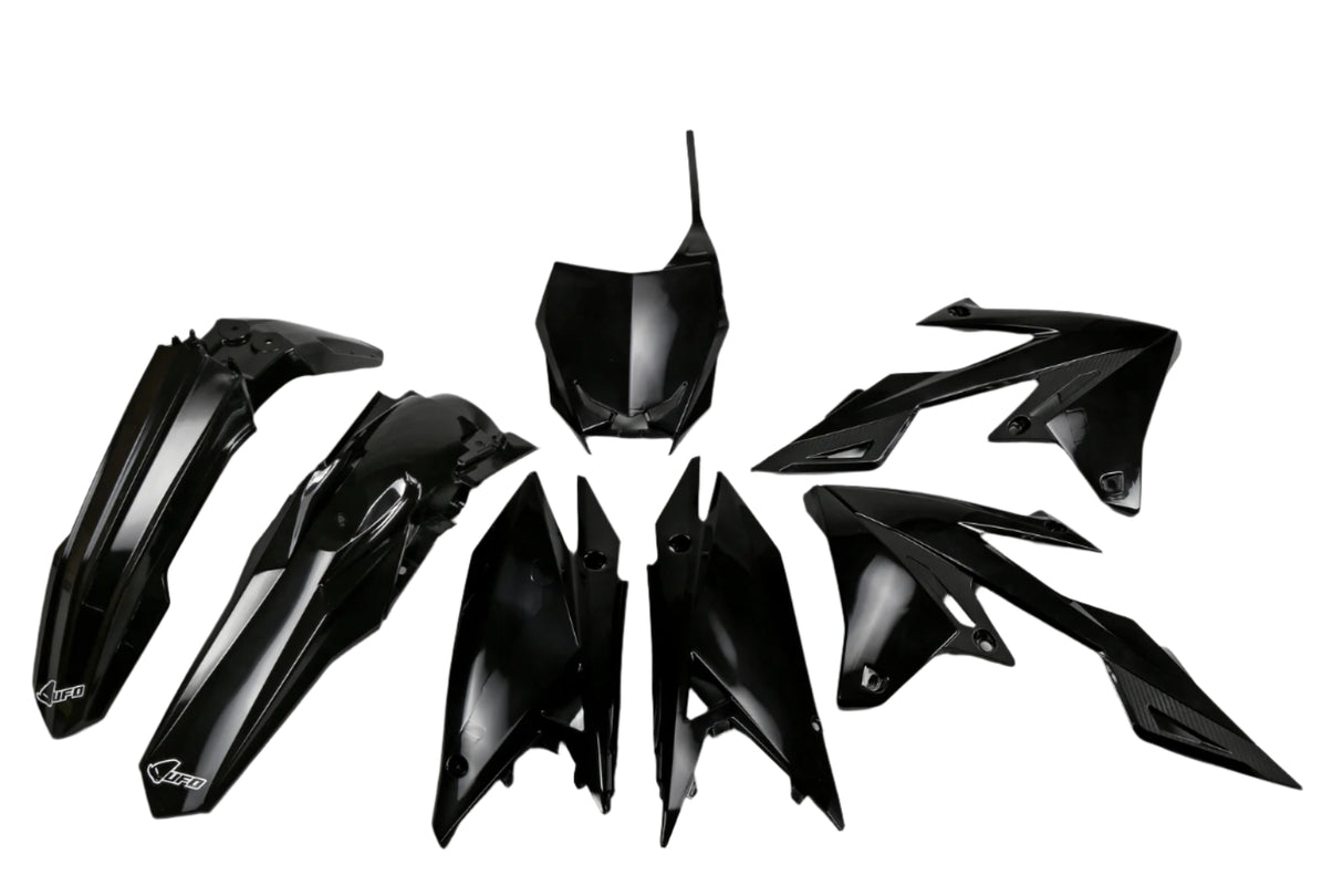 UFO Plastics Kit Black for Suzuki RMZ250 19-23/RMZ450 18-23