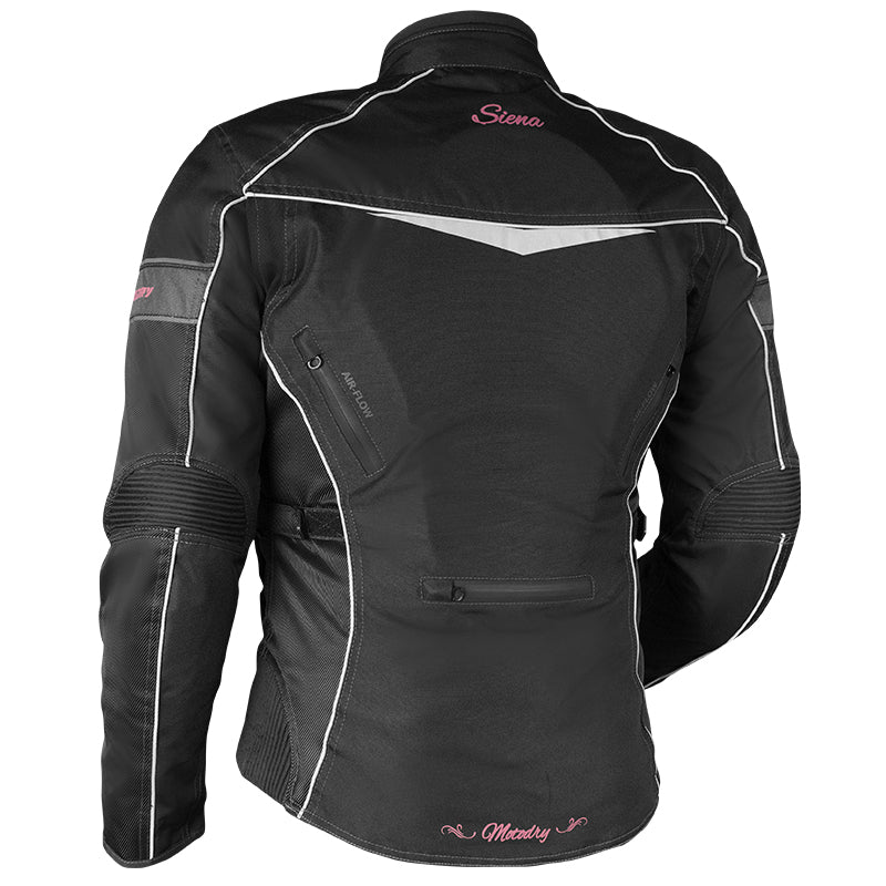 MotoDry Siena Black/Magenta Textile Womens Jacket