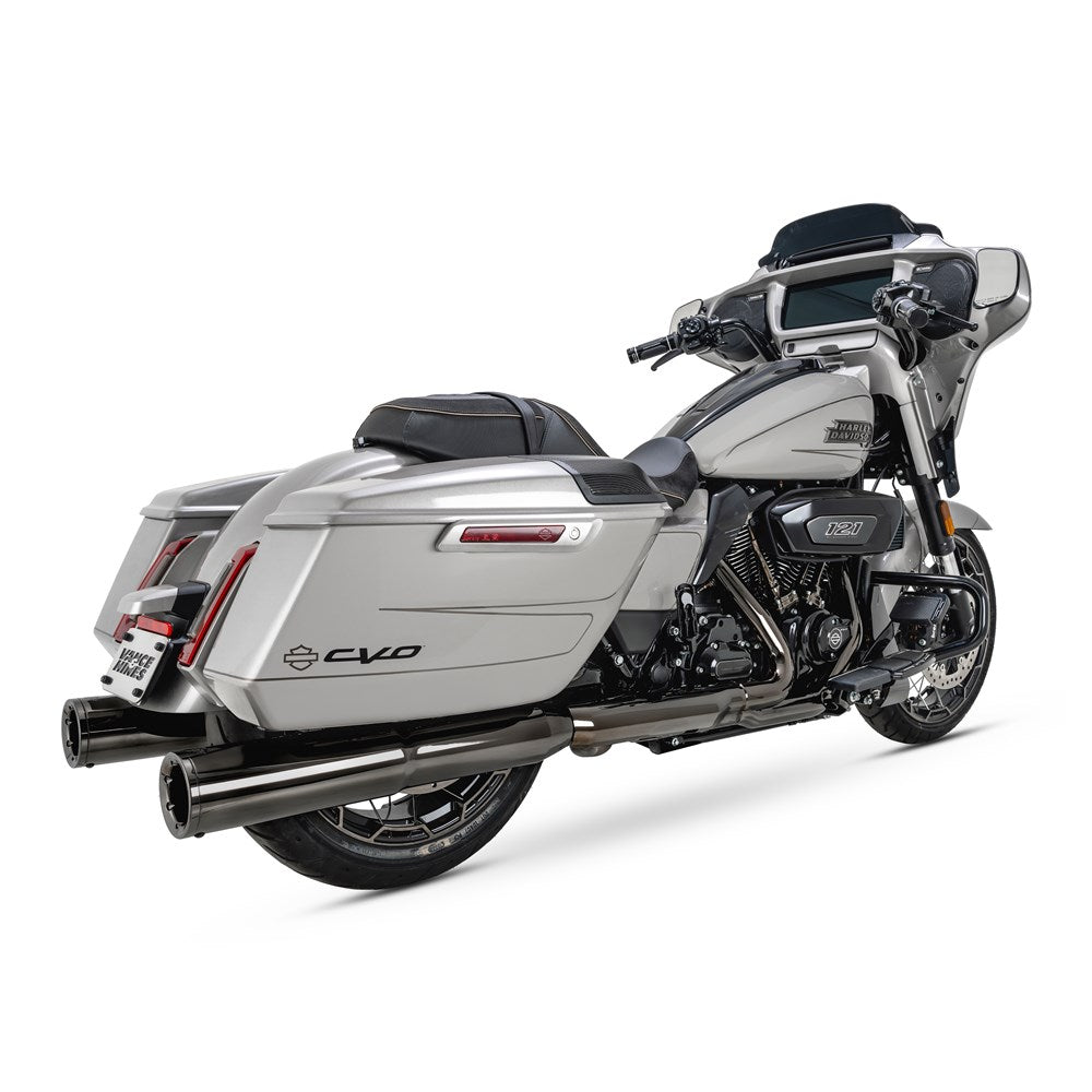 Vance & Hines V16468 Hi-Output Slip-On Muffler Dark Chrome for Touring/CVO Touring 17-24