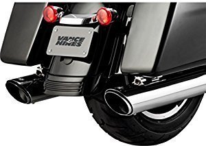 Vance & Hines V16672 Twin Slash Round Slip-On Mufflers Chrome for Touring 2017-22