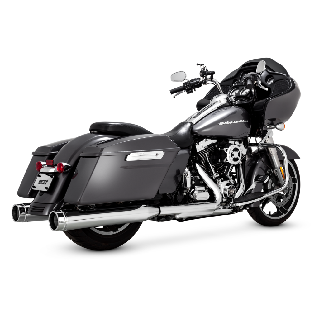 Vance & Hines V16673 Torquer 450 Slip-Ons Mufflers Chrome for H-D Touring Models 95-16