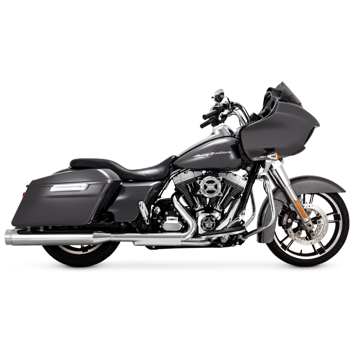 Vance & Hines V16673 Torquer 450 Slip-Ons Mufflers Chrome for H-D Touring Models 95-16