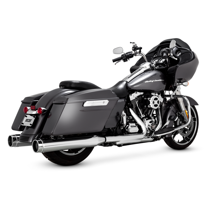 Vance & Hines V16674 Torquer 450 Slip-On Mufflers Chrome for Harley-Davidson Touring 17-20