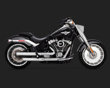 Vance & Hines V16722 Eliminator 300 Slip-Ons Satin Chrome for Softail 18-Up (excludes FXFB/FLDE/FLHC Models)