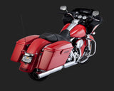 Vance & Hines V16777 Twin Slash 2-1 Slip-On Mufflers Chrome for Touring FLHX 2010 - CC1I [INTERNAL]