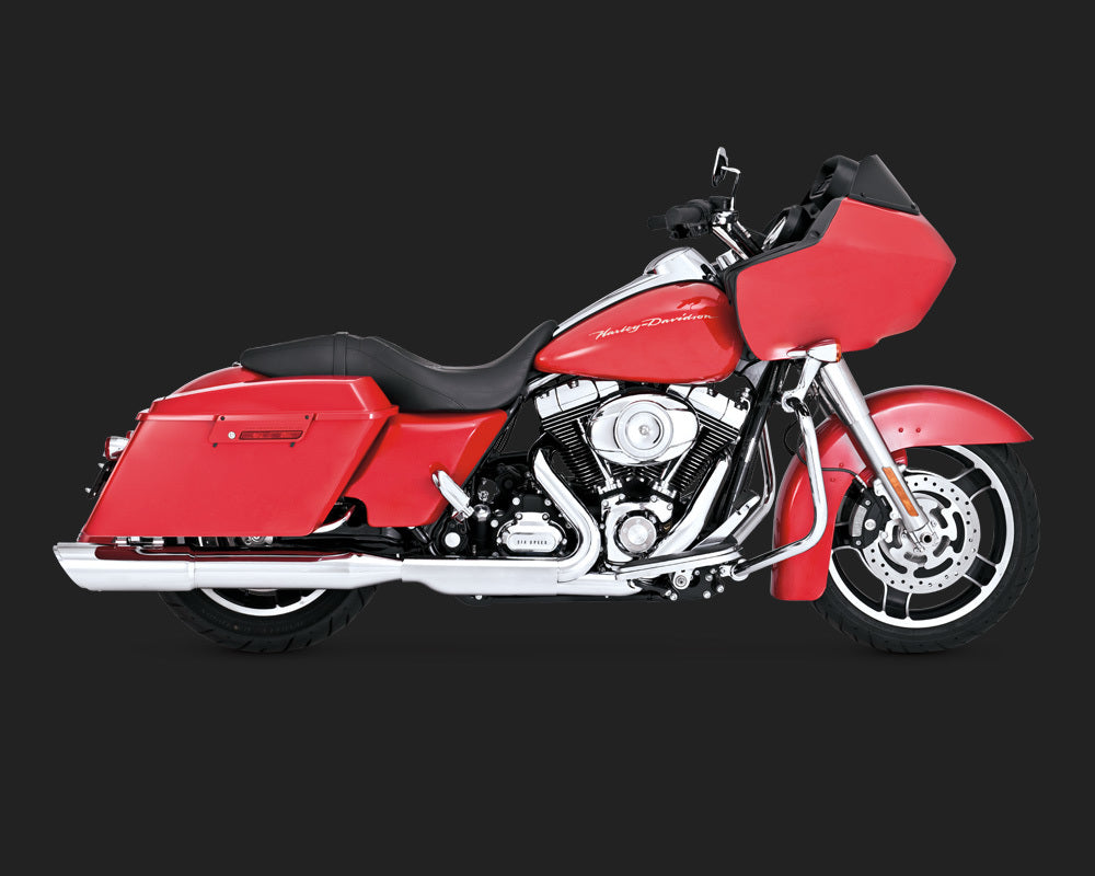 Vance & Hines V16777 Twin Slash 2-1 Slip-On Mufflers Chrome for Touring FLHX 2010 - CC1I [INTERNAL]