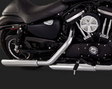 Vance & Hines V16861 Twin Slash 3" Slip-On Mufflers Chrome for Sportster 14-15