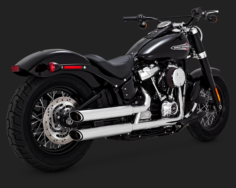 Vance & Hines V16875 Twin Slash 3 Inch Slip-Ons Softail 18-Up (excludes FXFB/FLDE/FLHC-All)