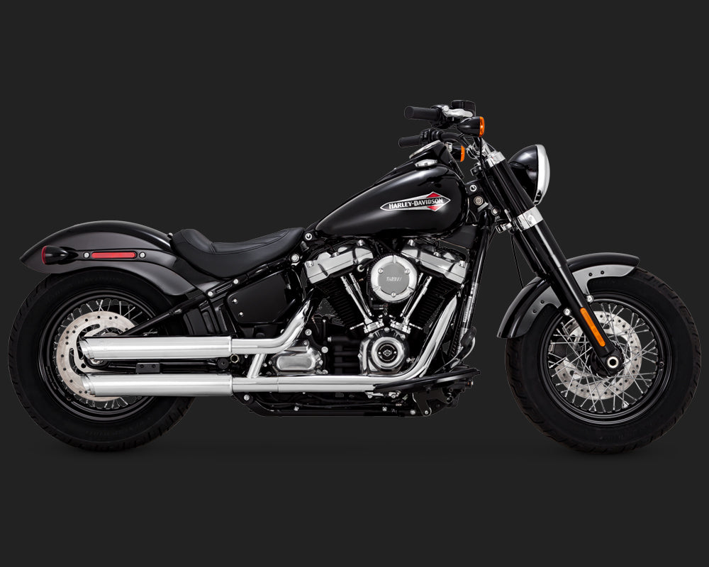 Vance & Hines V16875 Twin Slash 3 Inch Slip-Ons Softail 18-Up (excludes FXFB/FLDE/FLHC-All)