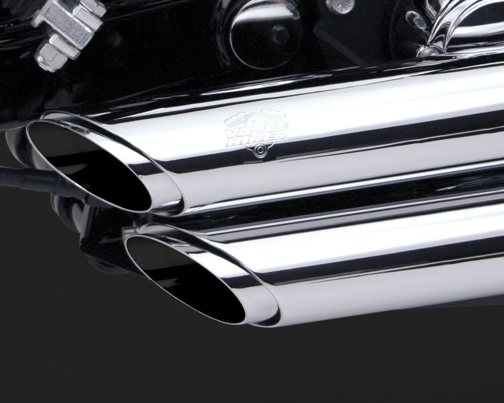 Vance & Hines V17213 Shortshots Staggered Exhaust Chrome for Dyna 91-05