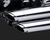 Vance & Hines V17213 Shortshots Staggered Exhaust Chrome for Dyna 91-05