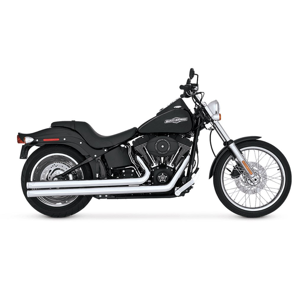 Vance & Hines V17323 PCX Big Shots Long Exhaust Chrome for Softail 86-17 (excludes FXSB/FXSE)