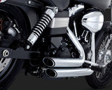 Vance & Hines V17327 PCX Shortshots Staggered Exhaust Chrome for Dyna 12-17 (excludes Switchback)