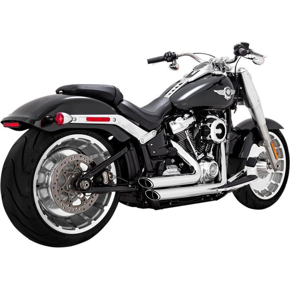 Vance & Hines V17335 PCX Shortshots Staggered Exhaust Chrome for Softail 18-24 (includes Fatboy/Breakout/FXDR)