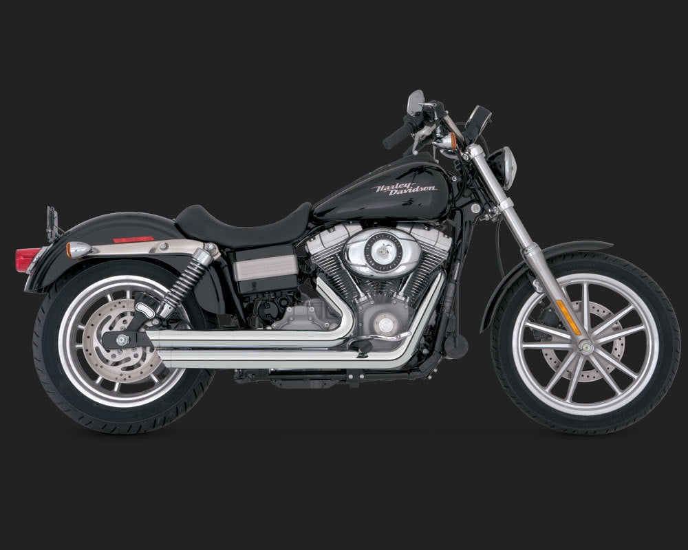 Vance & Hines V17338 PCX Big Shots Staggered Exhaust for Dyna 06-17 (excludes Switchback)