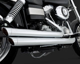 Vance & Hines V17338 PCX Big Shots Staggered Exhaust for Dyna 06-17 (excludes Switchback)