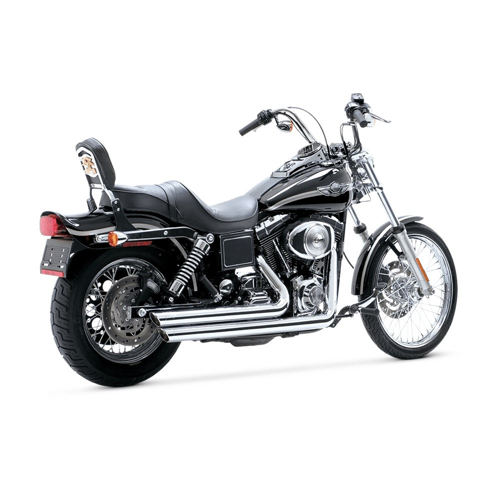 Vance & Hines V17341 PCX Big Shots Staggered Exhaust Chrome for Softail 18-22 (excludes FXDR/FXBR/FLFB)